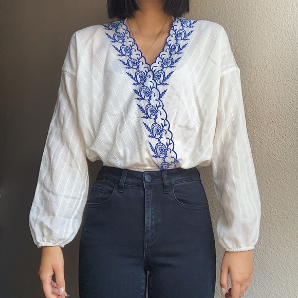Tops - Thin Cream Blouse